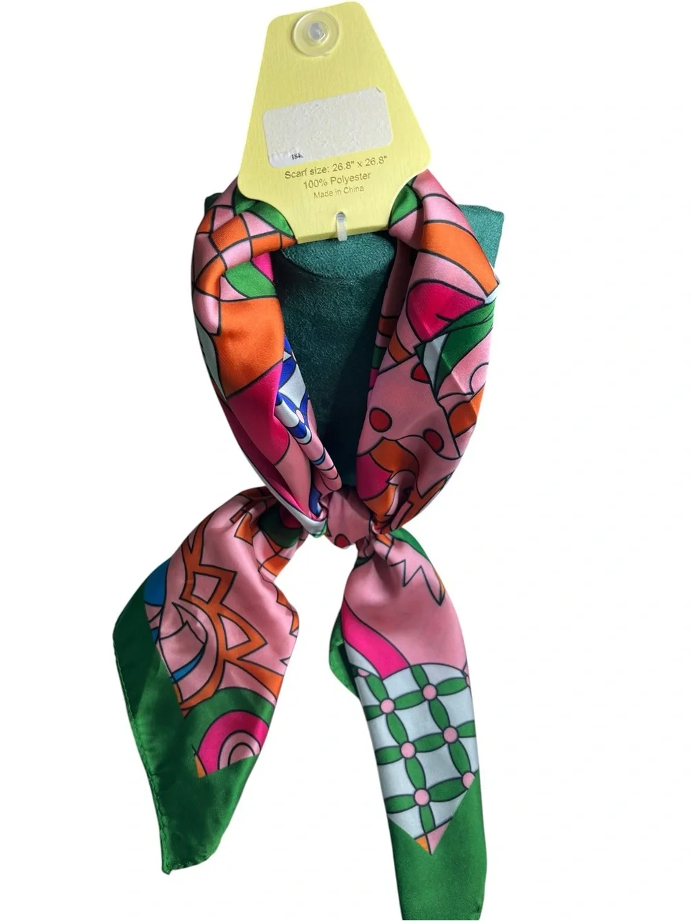piper•k Pink & Green Printed Scarf